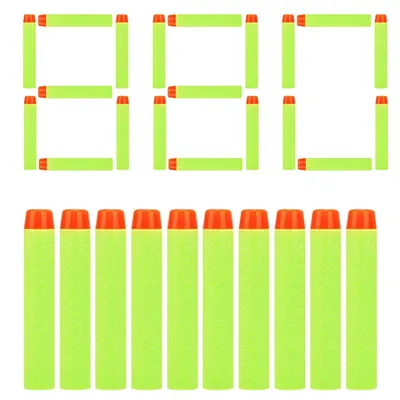 Zdjęcie produktu dla 880 strzałek do Nerf Elite 2.0, pociski uzupełniające do strzałek 7,2 cm, zapasowe strzałki z amunicją piankową do Nerf Hasbro Fortnite, kolor: zielony
