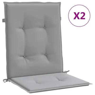 Produktbild von vidaXL Gartenstuhlauflagen für Niedriglehner 2 Stk. Grau Oxford-Gewebe