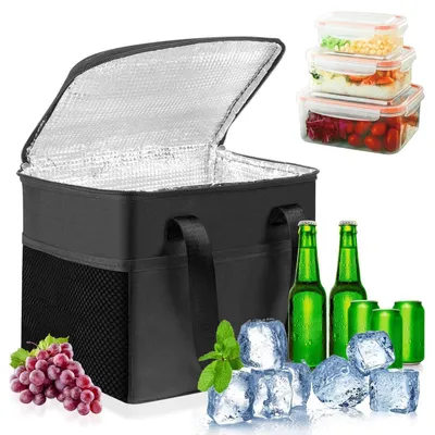 Produktbild von Isolierte Kühltasche 8L faltbar auslaufsicher für Picknick Camping Arbeit