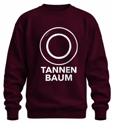 Productafbeelding van O TANNENBAUM (Kerstboom) - Kerst, kerstdecoratie, kerstlied, koorzangers - Uni sweatshirt, trui, bordeauxrood, maat L