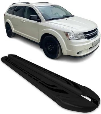 Image de Marchepieds Latéraux pédale pour Dodge Journey 2008-2024 Aluminium Noir 2Pcs