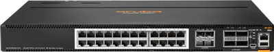 Produktbild von HPE Aruba Networking CX 8100 24x10G Base-T 4x10G SFP+ 4x40/100G QSFP28 FB 3Fan 2AC PSU Géré L3 10G Ethernet (100/1000/10000) 1U