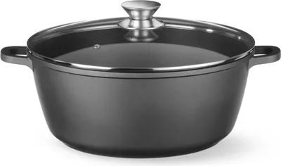 Zdjęcie produktu dla Patelnia z powłoką nieprzywierającą HENDI, 7,5 l, czarna, 387 x 310 x (wys.) 130 mm