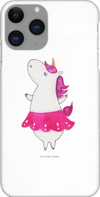 Produktbild von Mr. & Mrs. Panda Iphone 11 Pro Handyhülle Einhorn Ballerina - Weiß - Geschenk, Premium Kunststoff, Handy Case, Geburtstag, Lebensfreude, Wohnung, Unicorn, Einhörner
