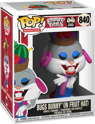 Immagine prodotto di Funko Bugs Bunny 80° Anniversario POP! Animazione in vinile Bugs con cappello di frutta 9 cm FK49161