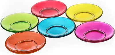 Produktbild von Glasteller Spring Colour 10,5 cm gelb