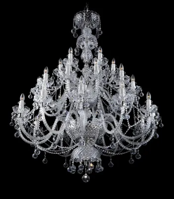 Image de XXL Lustre en cristal Grand luminaire Lampe de plafond