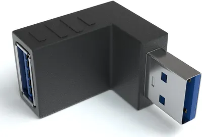 Produktbild von USB 3.0 Winkel Adapter 90° Grad Winkeladapter A Stecker zu A Buchse