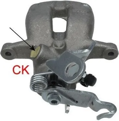 Produktbild von TEXTAR Bremssattel Hinten Rechts für VW GOLF VI (5K1) Ø38mm Grau 38219500