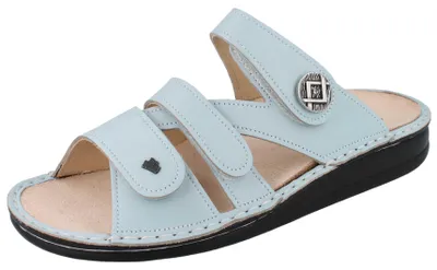 Produktbild von FINN COMFORT Agueda Damen Pantolette hellblau Glattleder - Größe: 41