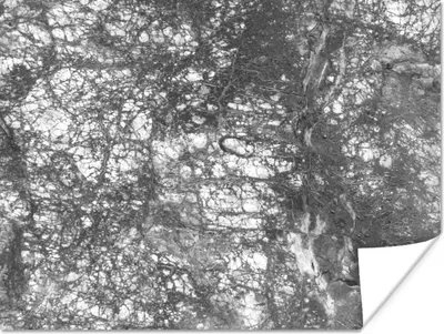 Produktbild von MuchoWow® Poster Marmor - Schwarz - Weiß - Steine 160x120 cm - Foto Plakat