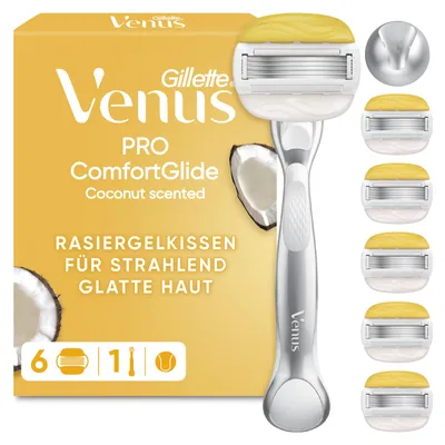 Produktbild von Gillette Venus Pro Comfortglide Kokosduft Rasierer Damen, Silber