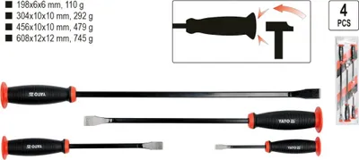 Image de YATO Jeu de 4 pieds-de-biche Go-Through