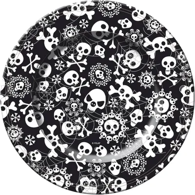 Produktbild von Horror Halloween Pappteller - 8 Stück 23 cm