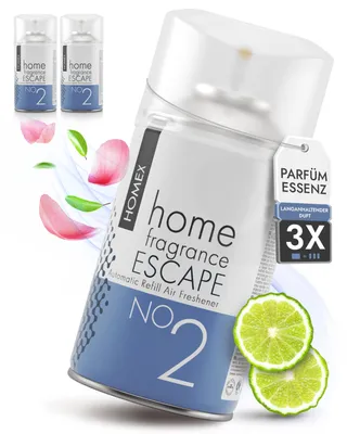 Produktbild von Roselive - Homex Raumduft , Lufterfrischer Nachfüller mit Parfümessenzen ( No.2 ESCAPE - 3er-Pack )