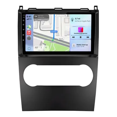 Immagine prodotto di Hexinex 9'' Android 15 4+64GB Autoradio Octa-Core con Carplay, compatibile con Mercedes-Benz Classe A, Classe B, modelli W245, W696, W169, con Wi-Fi, Bluetooth, controllo comandi al volante (SWC), FM, RDS, DSP, DAB+ e USB