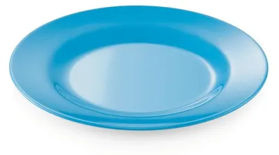 Produktbild von 24x Teller flach Ø 20 cm Melamin blau bruchfest