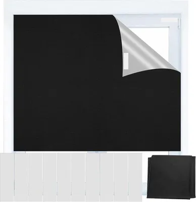 Produktbild von Verdunkelungsrollo ohne Bohren für Velux-Dachfenster, 150 x 200 cm, Verdunkelungsstoff, ideal für Zuhause, Reisen und die Familie