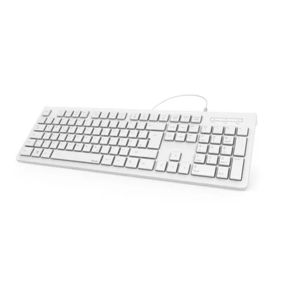 Produktbild von hama KC-200 Tastatur kabelgebunden weiß
