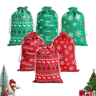 Productafbeelding van Set van 6 kerstcadeauzakjes
