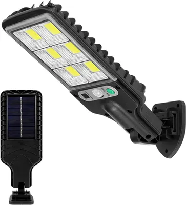 Produktbild von LED Solar Straßenleuchte Außen Garten Solarleuchte Bewegungssensor Wandleuchte Straßenlampe