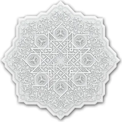 Image de Profhome 156503 Rosace Médaillon Élément décoratif Élement pour plafond Ø 91,2 cm