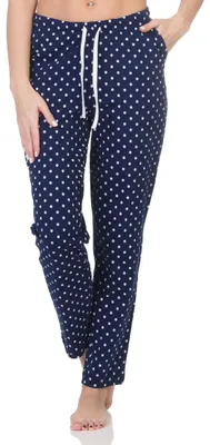 Obrázek produktu pro Dámské pyžamové kalhoty dlouhé Mix & Match - ideální pro kombinování ; dots_navy , 36