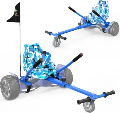 Produktbild von Hoverboard Sitz, Go-Kart Zubehör für Hoverboards, Hoverboard mit Sitz passend für Aller 6.5"-10" Zwei Runden Self Balancing Scooter, Hoverkart für Erwachsene und Kinder