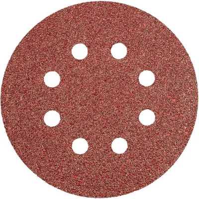 Image de GRAPHITE Disques abrasifs 125 mm, K100, 5 pièces, avec 8 trous