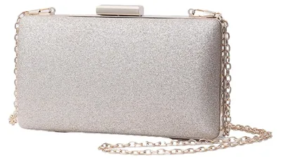 Productafbeelding van CORIOS Damen clutch, avondtasje met pailletten, clutch met ketting, glinsterend