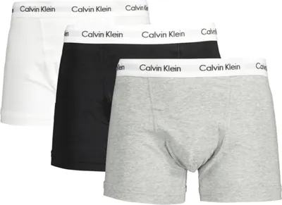 Produktbild von Calvin Klein Trunks Gr. S (3-er Pack Weiß, Schwarz, Grau)