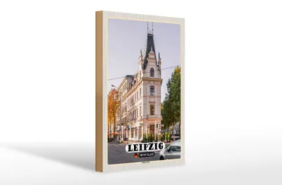 Produktbild von Holzschild Städte Leipzig Südvorstadt Gebäude 20x30cm