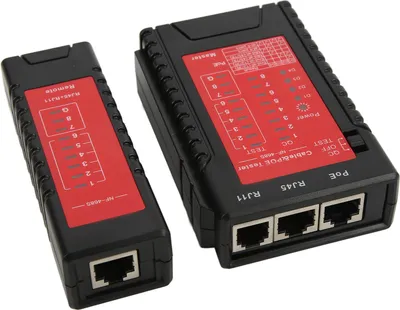 Obrázek produktu pro Zkoušečka síťových kabelů, Zkoušečka telefonních kabelů, Detektor přerušení, Zkoušečka ethernetových vodičů, Multifunkční zkoušečka poruch kabelů