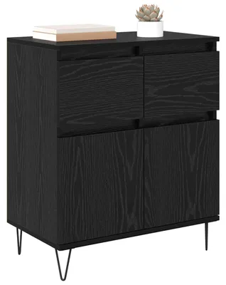 Obrázek produktu pro vidaXL Příborník se zásuvkami vzhled černý dub 60 x 35 x 70 cm