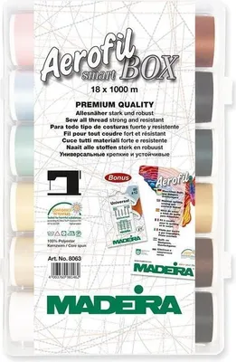 Produktbild von Madeira Smartbox Aerofil 120 Nähgarn 18 x 1000m