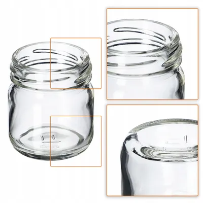 Produktbild von KADAX Einmachgläser mit Deckel "Halli", Marmeladengläser, Einweckgläser, 40 ml, Silber, 50 Stück