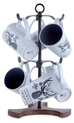 Produktbild von Kaffeetassenhalter mit zwei Ebenen für 6 Tassen