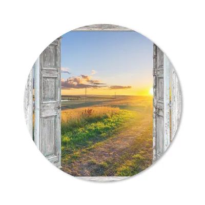 Produktbild von MuchoWow® Mauspad Mousepad Aussicht - Landschaft - Landschaft - Sonne 30x30 cm - Mousepads - Maus Mat - Pad - Mausunterlage - Tischunterlage - Schreibtischmatten