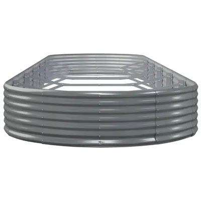 Obrázok produktu pre vidaXL Zvýšená posteľ Pozinkovaná oceľ 523x140x36 cm Sivá