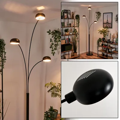 Produktbild von Suio Stehlampe aus Metall/Glas in Schwarz/Weiß