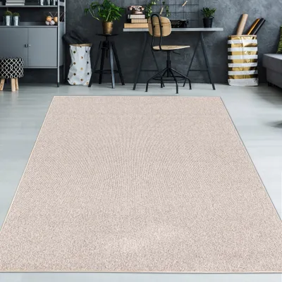 Obrázek produktu pro Koberec s jednobarevným vzorem v béžové barvě – rozměry 160 x 230 cm