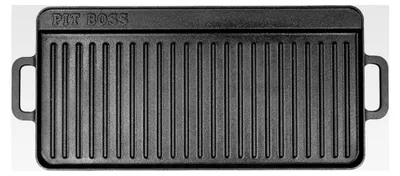 Produktbild von Grillpfanne aus Gusseisen, 25,4 x 50,8 cm, Schwarz
