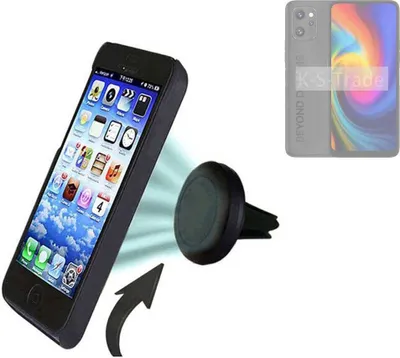 Produktbild von K-S-Trade Kompatibel mit UMIDIGI F3 Pro 5G Auto Handy Halterung KFZ Halter Lüftungsgitterhalterung Air Vent mount Smartphone Halter