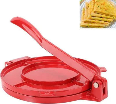 Imagen del producto de Prensas para tortillas de 25 cm (10 pulgadas) - Prensas manuales para tortillas - Máquinas multifuncionales para masa - Fabricadas en acero fundido - Ideales para tacos y panes planos