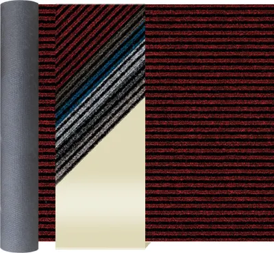 Produktbild von Primaflor Sauberlauf MAGNUM 200x2500 cm Rot Schmutzfangläufer Meterware für Flur & Eingang, Gel-Rücken