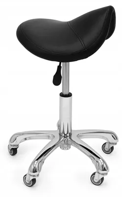 Produktbild von Friseurstuhl i-coucou schwarz verstellbar profilierter Sitz 35 cm
