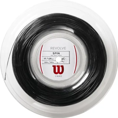 Productafbeelding van Wilson Revolve 200 meter tennisracketkoord, zwart, 1.25 mm