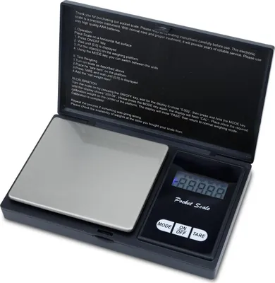Immagine prodotto di Intirilife Bilancia digitale fine in NERO - Bilancia elettronica tascabile da 500 g con funzione tara e display LCD - Bilancia digitale estremamente precisa per monete, gioielli, oro, cucina e gastronomia