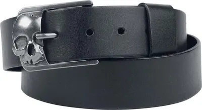 Produktbild von Rock Rebel by EMP Uni schwarzer Gürtel im Uni-Design 105 cm