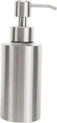 Produktbild von Flüssigseifenspender aus Edelstahl mit Handpumpe für Küche, Bad und moderne Waschbecken